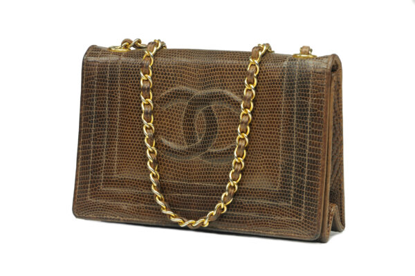 CHANEL Single Full Flap Lizard 