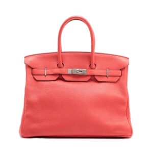 HERMÈS BIRKIN 35 Taurillon Clemence Rouge Pivoine