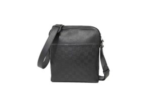Louis Vuitton Onyx Damier Infini Leather District Pochette